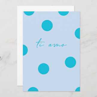 Ti amo flat Greeting Card Karte