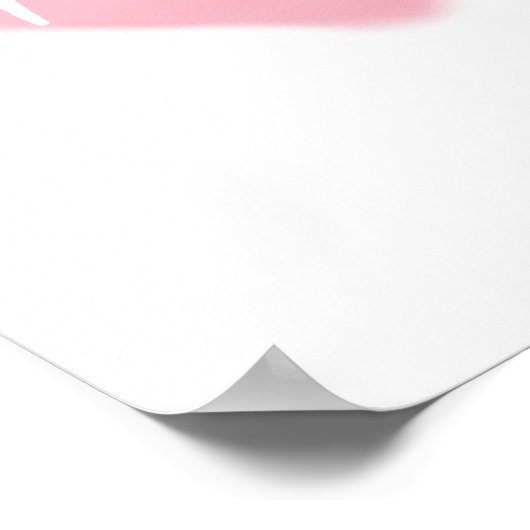 Ti Amo Herzlich Willkommen im Kunstmuseum Poster (Ecke)