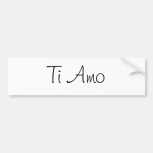 Ti Amo/I Liebe Sie Autoaufkleber