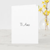 Ti Amo/I Liebe Sie Karte (Gelbe Blume)