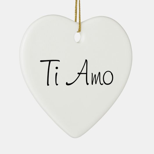 Ti Amo/I Liebe Sie Keramikornament (Rechts)