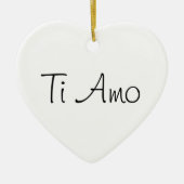 Ti Amo/I Liebe Sie Keramikornament (Vorne)