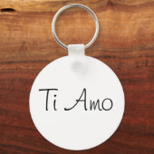 Ti Amo/I Liebe Sie Schlüsselanhänger (Vorderseite)