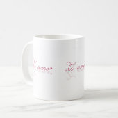 Ti amo (ich Liebe Sie) Italienisch Kaffeetasse (Vorderseite Links)