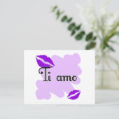 Ti amo - Italienisch I Liebe Sie Postkarte (Stehend Vorderseite)