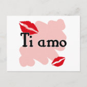 Ti amo - Italienisch I Liebe Sie Postkarte (Vorderseite)
