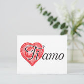 Ti amo (italienisch) postkarte (Stehend Vorderseite)