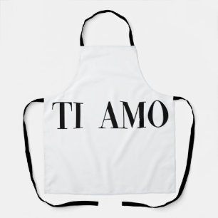 Ti amo italienische Schrift Schürze