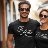 Ti-Amo-Skript für personalisierte Paare T-Shirt