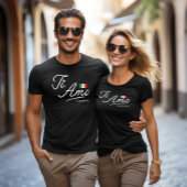 Ti-Amo-Skript für personalisierte Paare T-Shirt