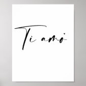 Ti Amo - valentine typography poster (Vorne)