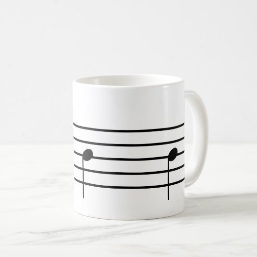 Ti Musiknote Tee Tasse (VorderseiteRechts)