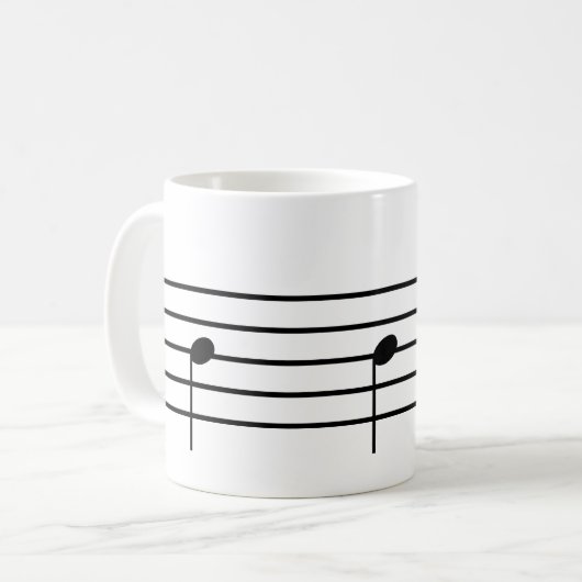 Ti Musiknote Tee Tasse (Vorderseite Links)