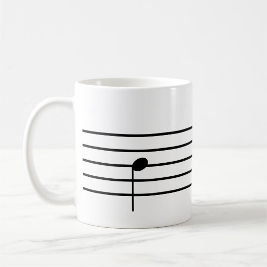 Ti Musiknote Tee Tasse (Links)