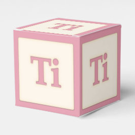 "Ti" Solfeggio Musical Baby Blocks Pink Geschenkschachtel