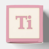 "Ti" Solfeggio Musical Baby Blocks Pink Geschenkschachtel (Oben)
