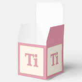"Ti" Solfeggio Musical Baby Blocks Pink Geschenkschachtel (Geöffnet)