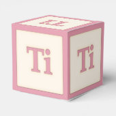 "Ti" Solfeggio Musical Baby Blocks Pink Geschenkschachtel (Rückseite)