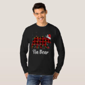 Tia Bear Buffalo Red Plaid Matching Family Christm T-Shirt (Vorne ganz)