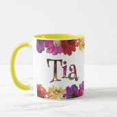 Tia bunter Spaß-BlumenTasse Tasse (Links)