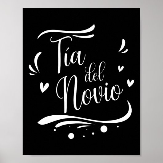 Tia del Novio Spanische Hochzeit Poster (Vorne)