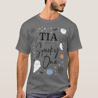 Tia der Spooky Ein erster Geburtstag Blau B T-Shirt