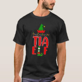 Tia Elf Matching Family Lighting Weihnachten T-Shirt (Vorderseite)