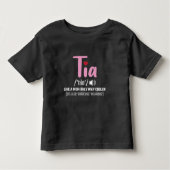 Tia Mama nur coole Tante Familienbande Liebe Kleinkind T-shirt (Vorderseite)
