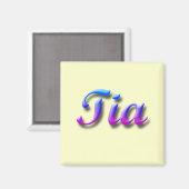 Tia_Name Magnet (Vorderseite/Rückseite)