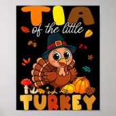 Tia Of The Little Turkey Thanksgiving Baby Shower Poster (Vorne)