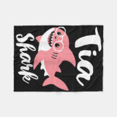 Tia Shark Mother's Day Oma Funny Fleecedecke (Vorderseite (Horizontal))