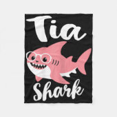 Tia Shark Mother's Day Oma Funny Fleecedecke (Vorderseite)