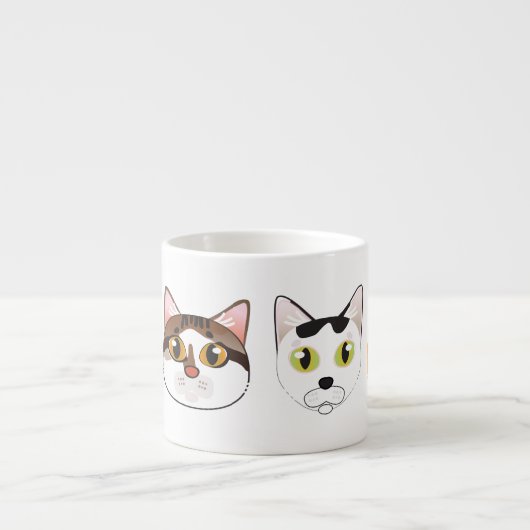 Tiagos Katzen Espressotasse (Vorderseite)