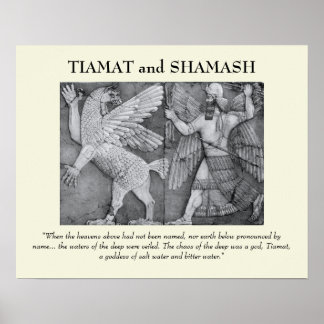 Tiamat und Shamash Poster