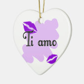 Tiamo - Liebe des Italieners I Sie Keramik Ornament (Links)