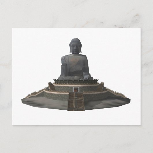Tian Tan Buddha: Big Buddha: 3D-Modell: Postkarte (Vorderseite)