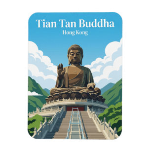 Tian Tan Buddha Hongkong Magnet