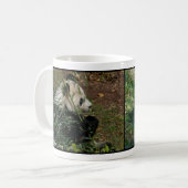 Tian Tian und Mei Xiang Panda-Staatsangehörig-Zoo Kaffeetasse (Vorderseite Links)
