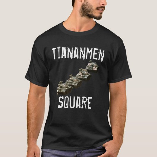 Tiananmen-Platz-Vorlage T-Shirt (Vorderseite)