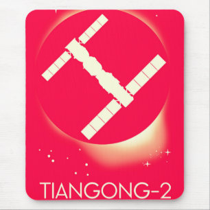 Tiangong-2 China Raumstation Space Art. Mousepad