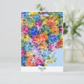 Tianjin China Karte (Stehend Vorderseite)