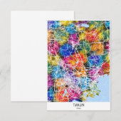 Tianjin China Karte (Vorne/Hinten)