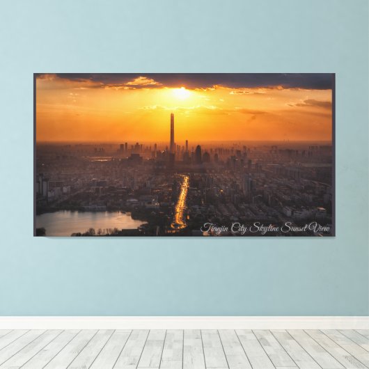 Tianjin Sunset Leinwand Art (Insitu (Holzboden))
