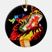 Tianlong-Drache Keramik Ornament (Vorne)