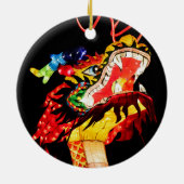 Tianlong-Drache Keramik Ornament (Hinten)