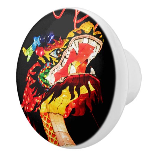 Tianlong-Drache Keramikknauf (Rechts)