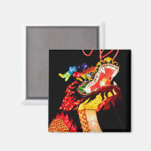 Tianlong-Drache Magnet (Vorderseite/Rückseite)