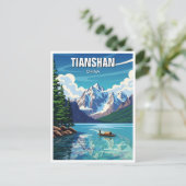 Tianshan Xinjiang China Postkarte (Stehend Vorderseite)