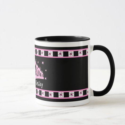 Tiara-50. Geburtstag Tasse (Rechts)
