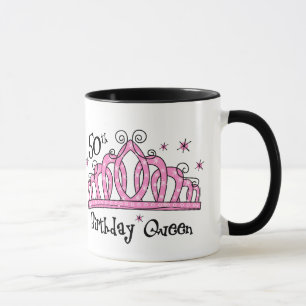 Tiara-50. Geburtstags-Königin LT Tasse